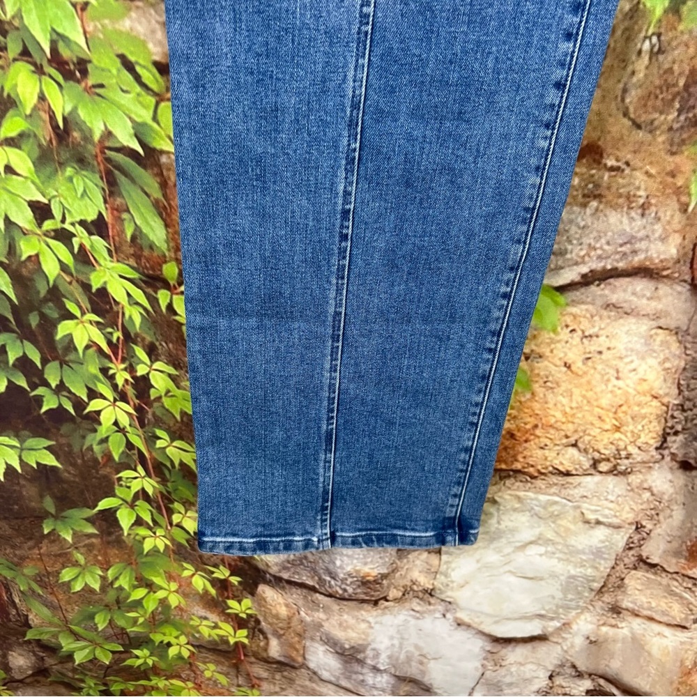 NWT J. MCLAUGHLIN Distressed High Waist Emmie Heritage Blue Jeans, 10 - Picture 8 of 13
